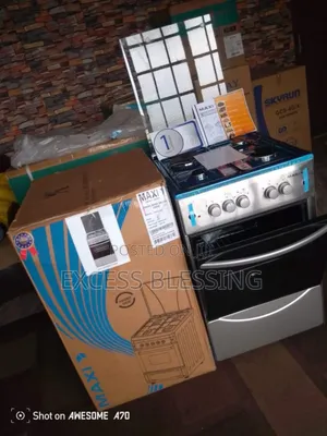 Maxi Free Standing Gas Cooker 50 by 50 3b+1p Inox(F5c3ig2)