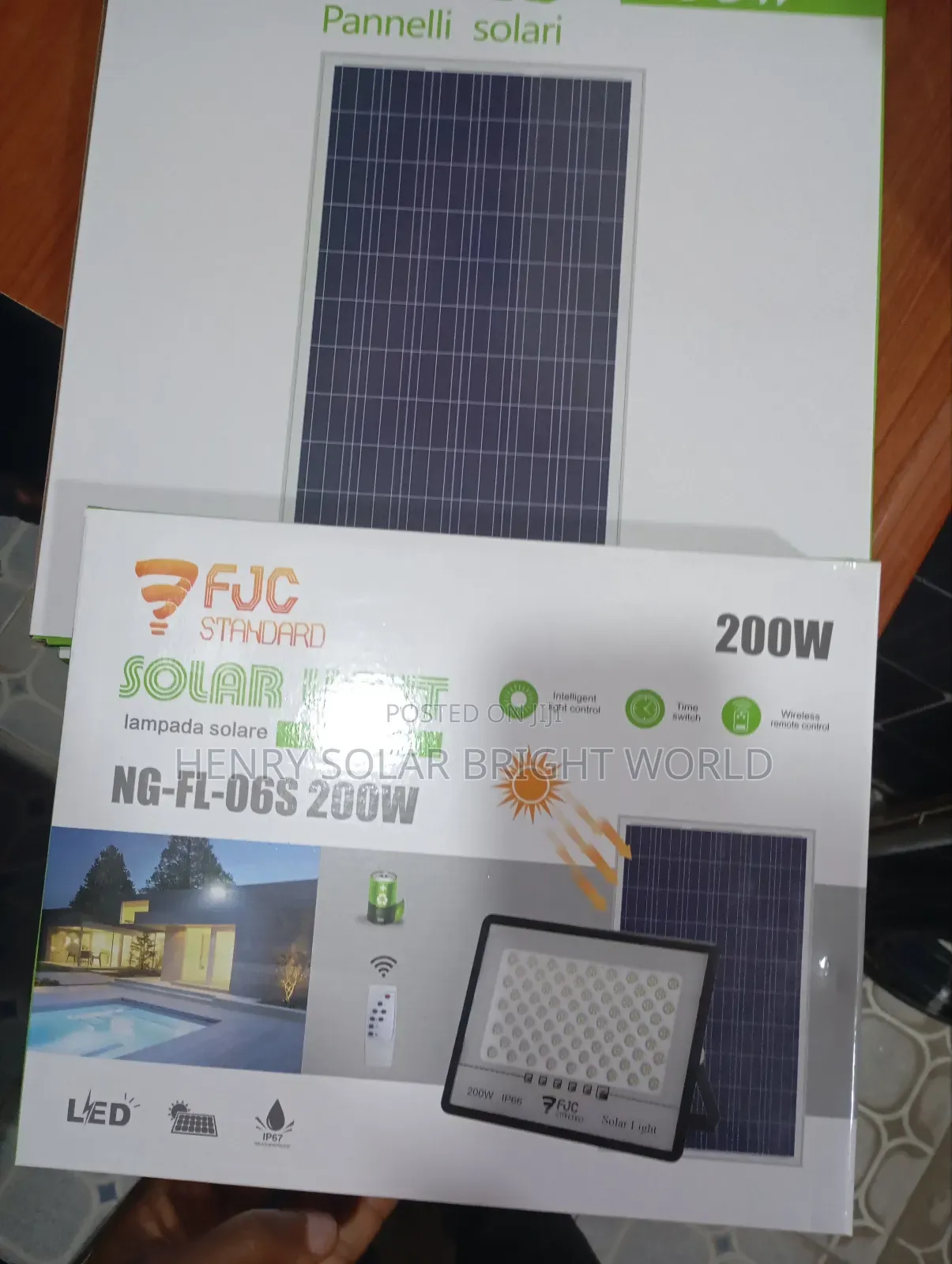FJC Standard 200w Solar Light