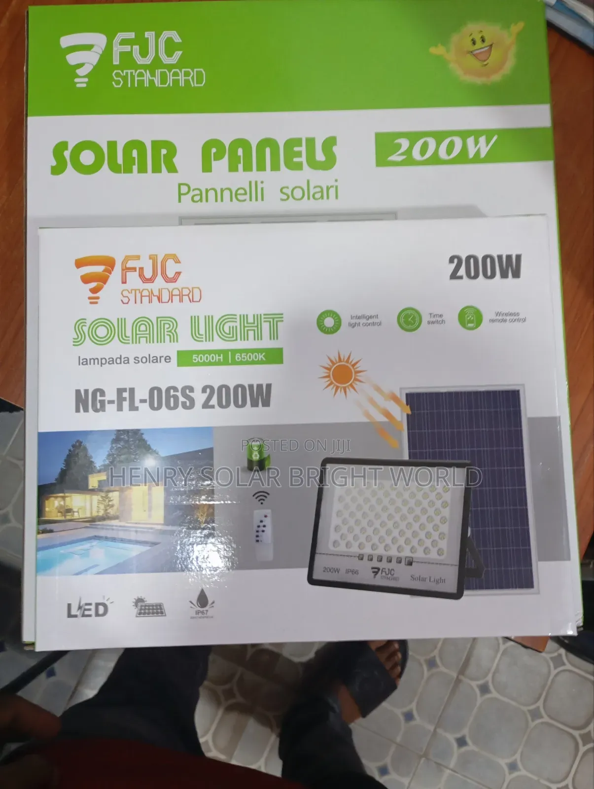 FJC Standard 200w Solar Light