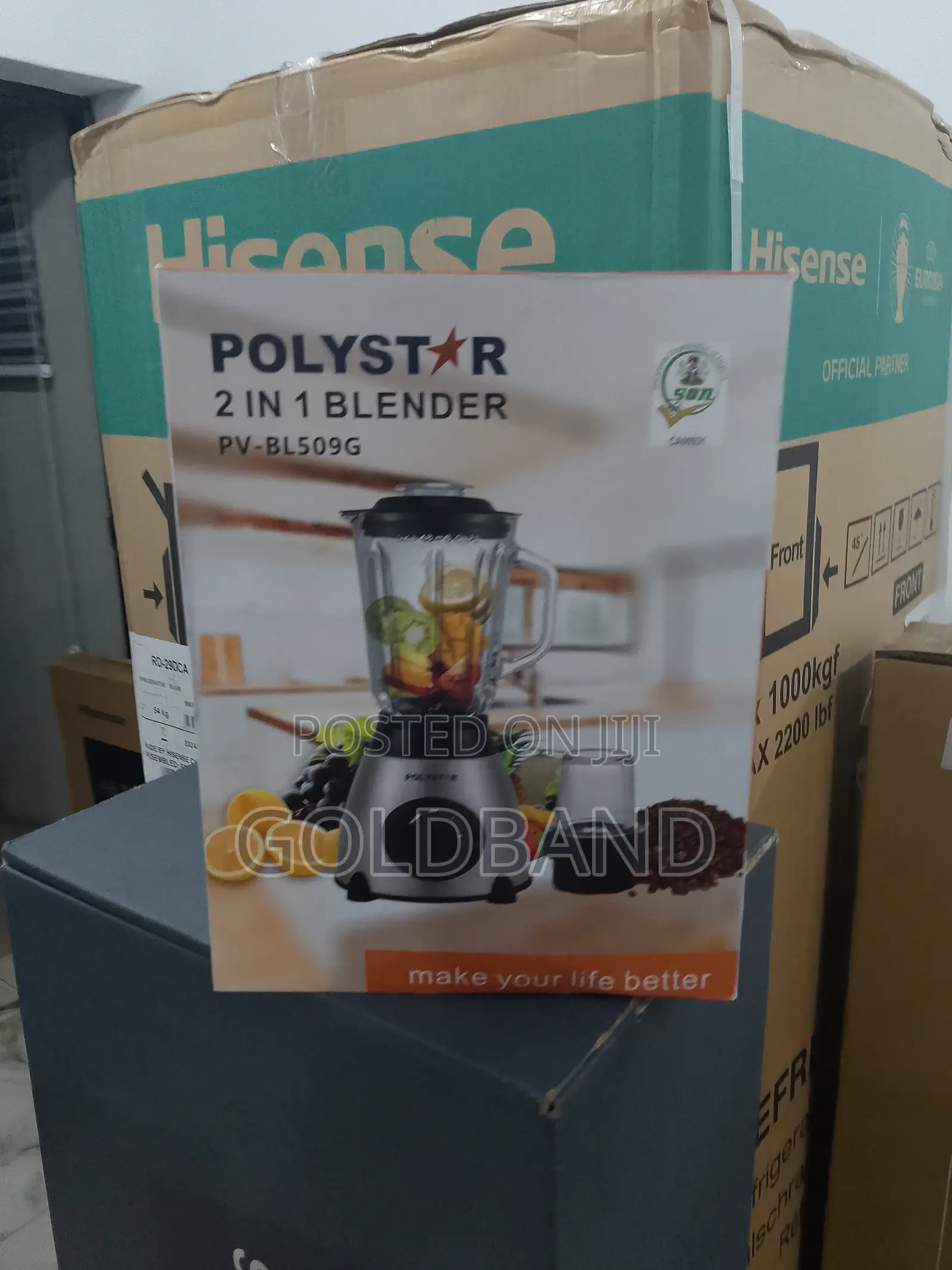 Energy Saving 1.5L 2in1 Pv-Bl509g Polystar Electic Blender