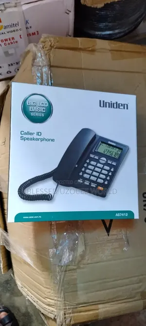Uniden AS7412 Display Trimline Caller ID Corded Table Phone