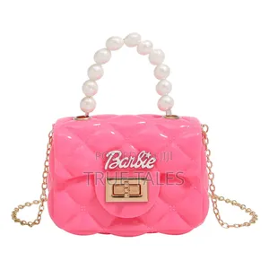 Girl's Barbie Hand Bags With Chain Straps