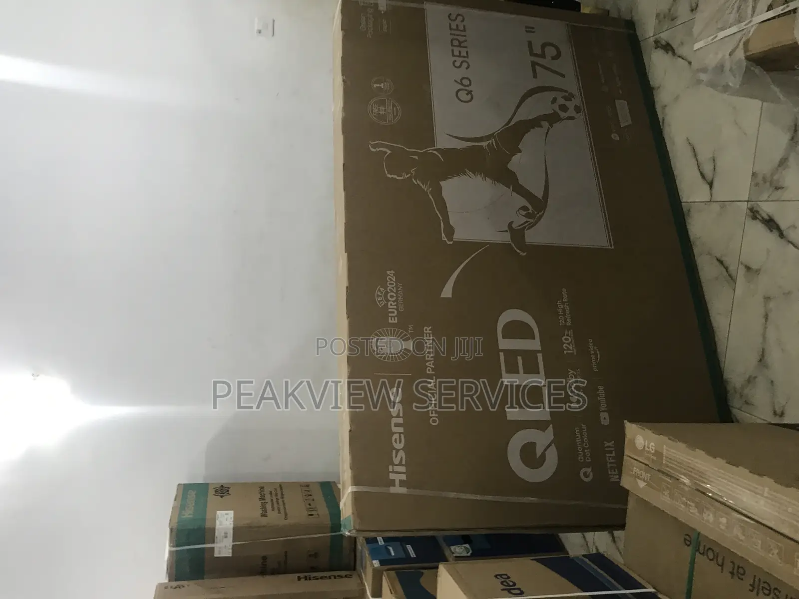 Complete>> Hisense 75"Inch Qled Smart Vidaa TV + Bluetooth<<