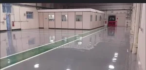 Long and Large Industrial Factory With Epoxy Flooring