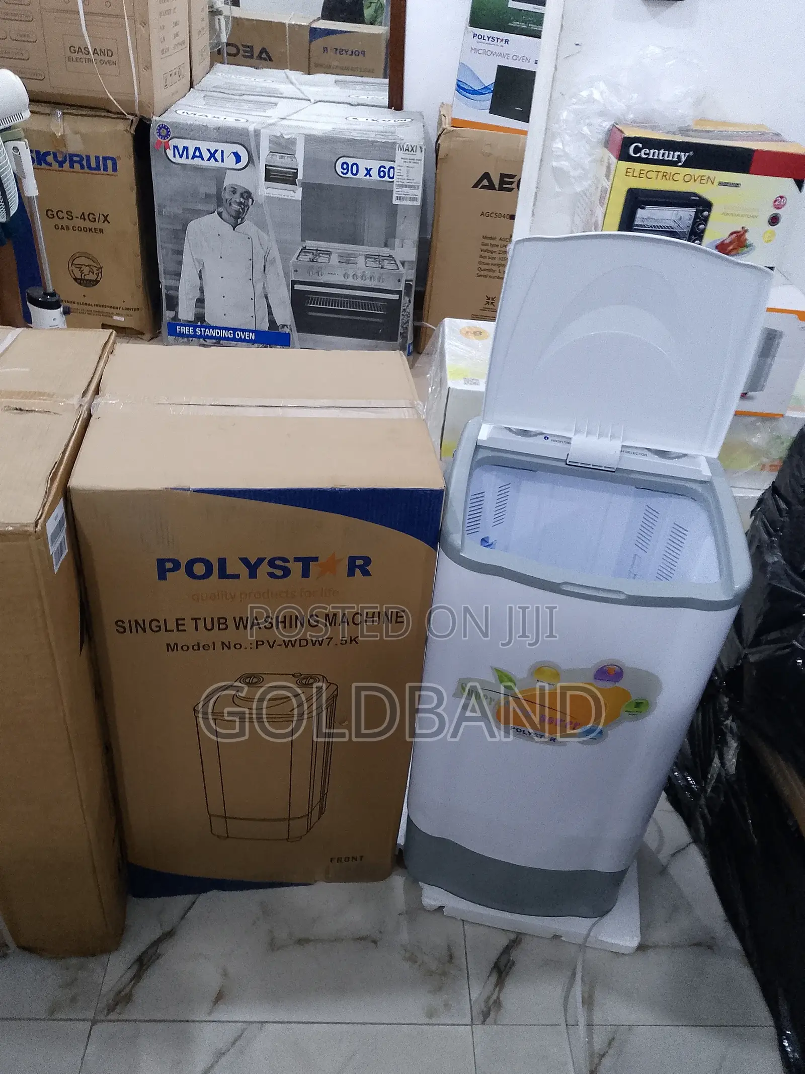 Movable Polystar Single Tub Top Loader Washing Machine