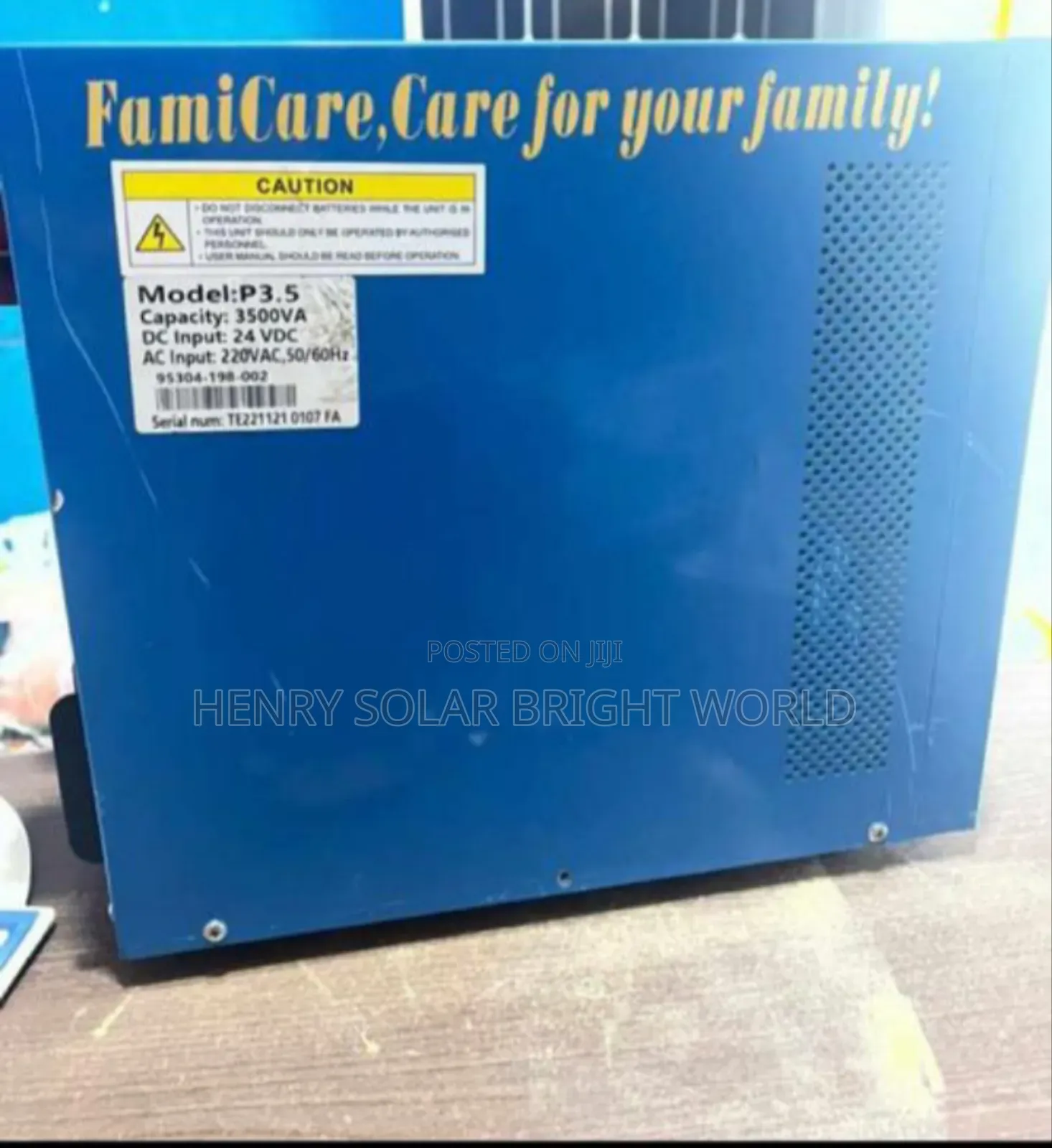 Famicare Inverter 3.5kva 24v