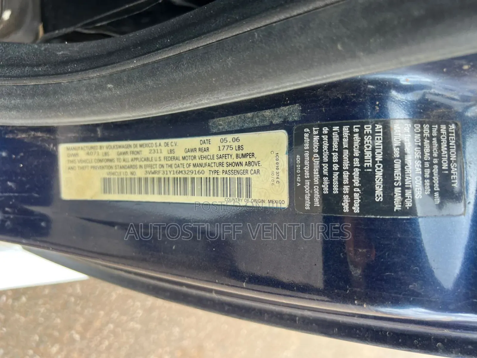Volkswagen Beetle 2006 Blue