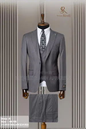 Mature Men Pinstripes Turkish Men’S Suit