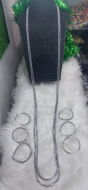 Silver Beaded Necklace