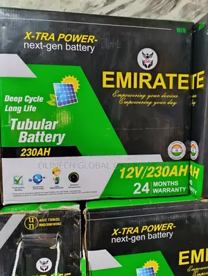 12 v 230ah Emirate Tall Tubular Solar Battery