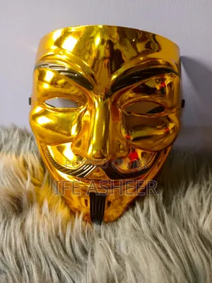 Party Facemask - Gold, Silver