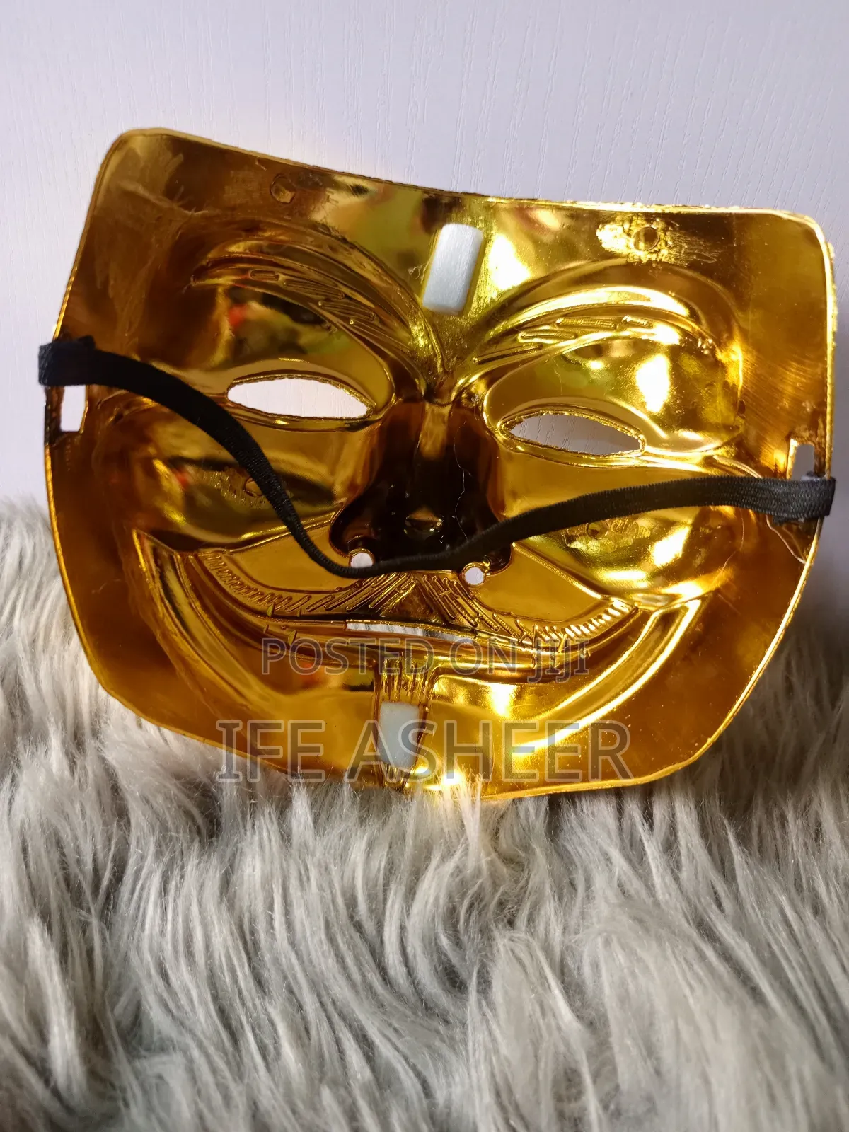 Party Facemask - Gold, Silver