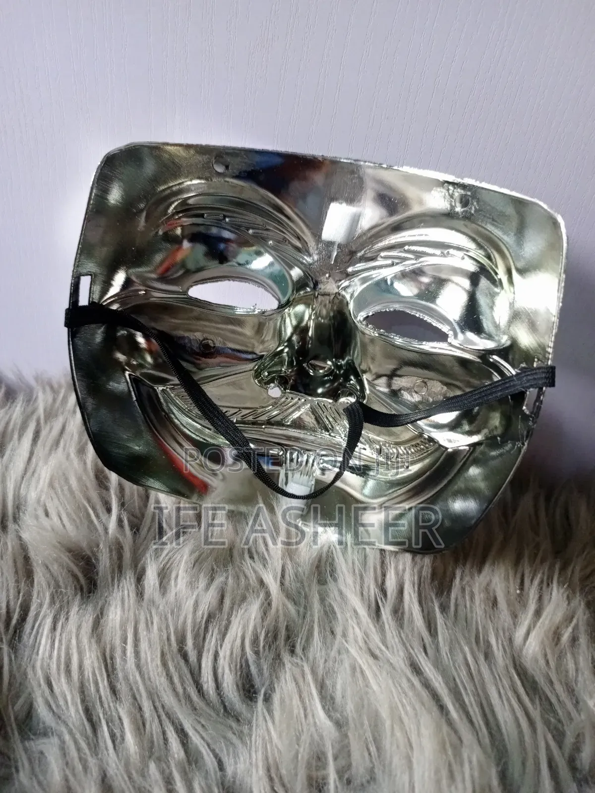 Party Facemask - Gold, Silver