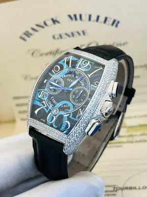 Photo - Franck Muller Iced Quality Luxury Genuine Leather Wristwatch