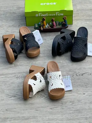 Photo - Original Brooklyn Woven Slides Heel Crocs for Ladies
