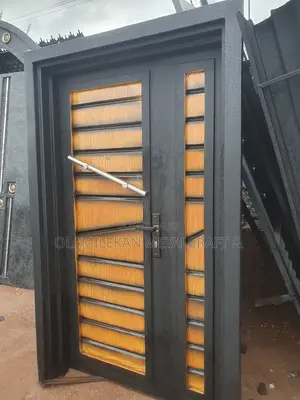 Modern Design Double Plate Iron Doors