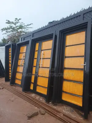 Modern Design Double Plate Iron Doors