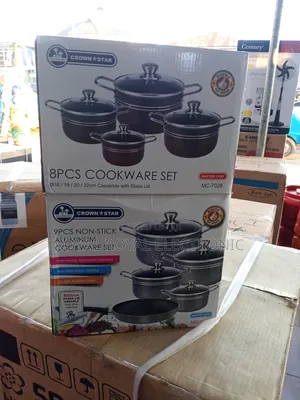 Crown Star 8 Pieces Non Stick Cookware Set