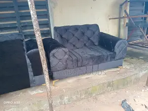 Black Upholstery Sofa Set