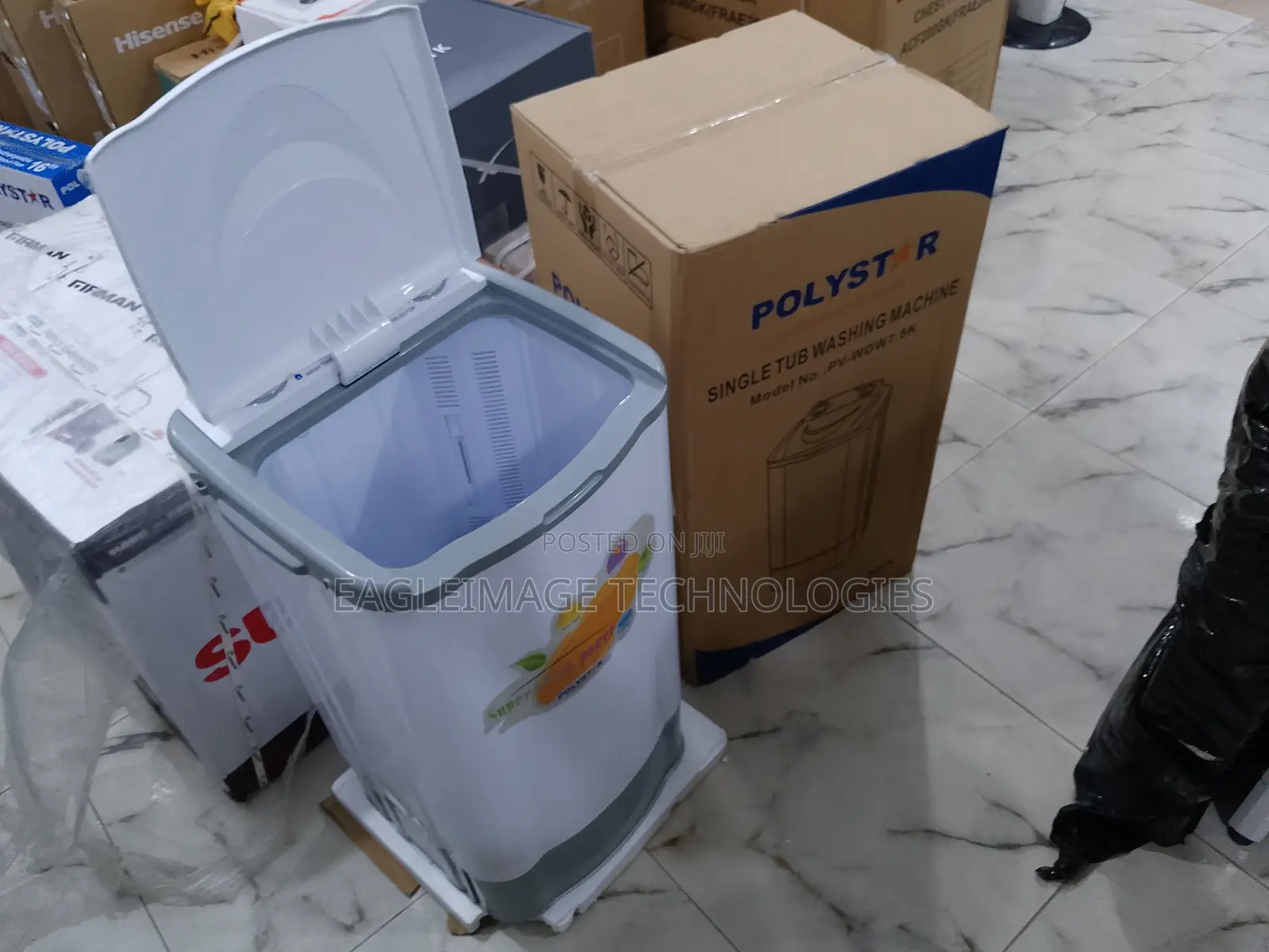 Efficient Polystar 7.5kg Single Tub Washing Machine