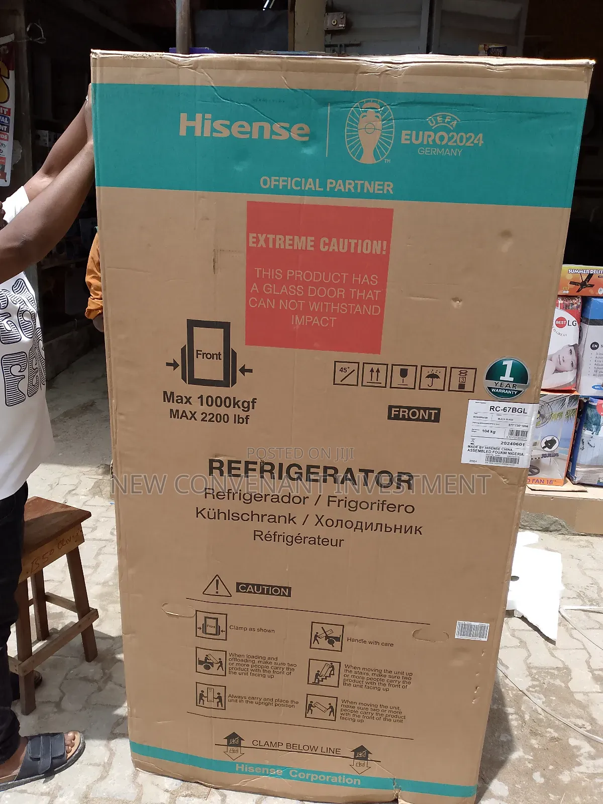 Original Hisense Side by Side Refrigerator Model Number Rc