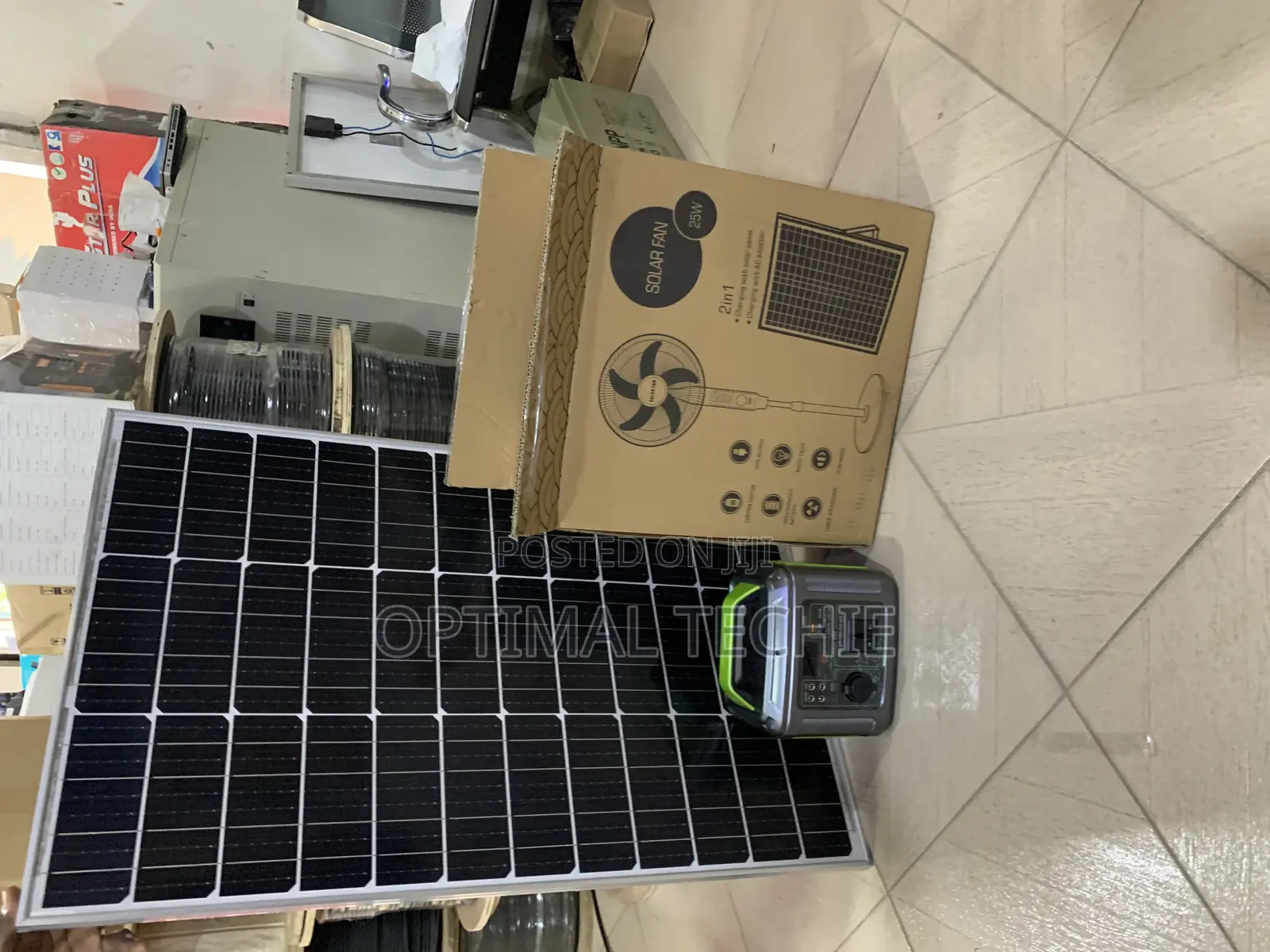300W Solar Kit + 100W Panel + Solar Fan