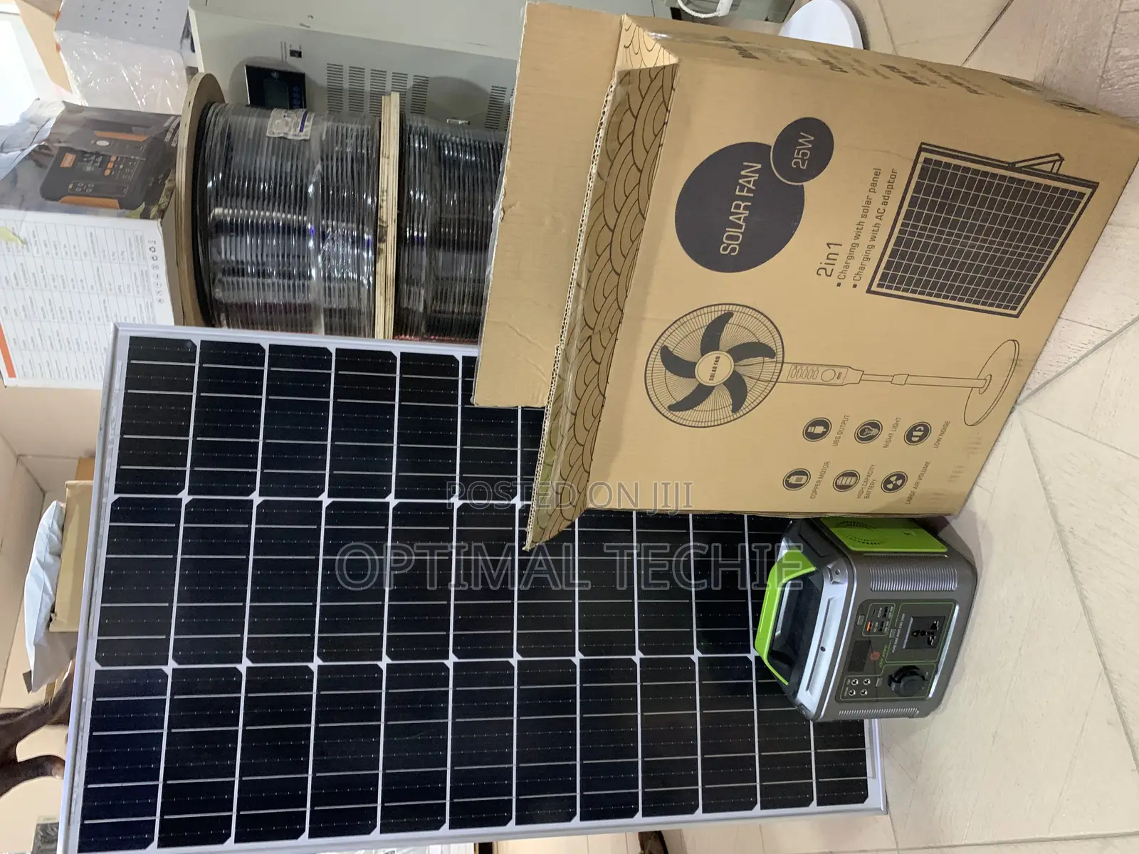 300W Solar Kit + 100W Panel + Solar Fan