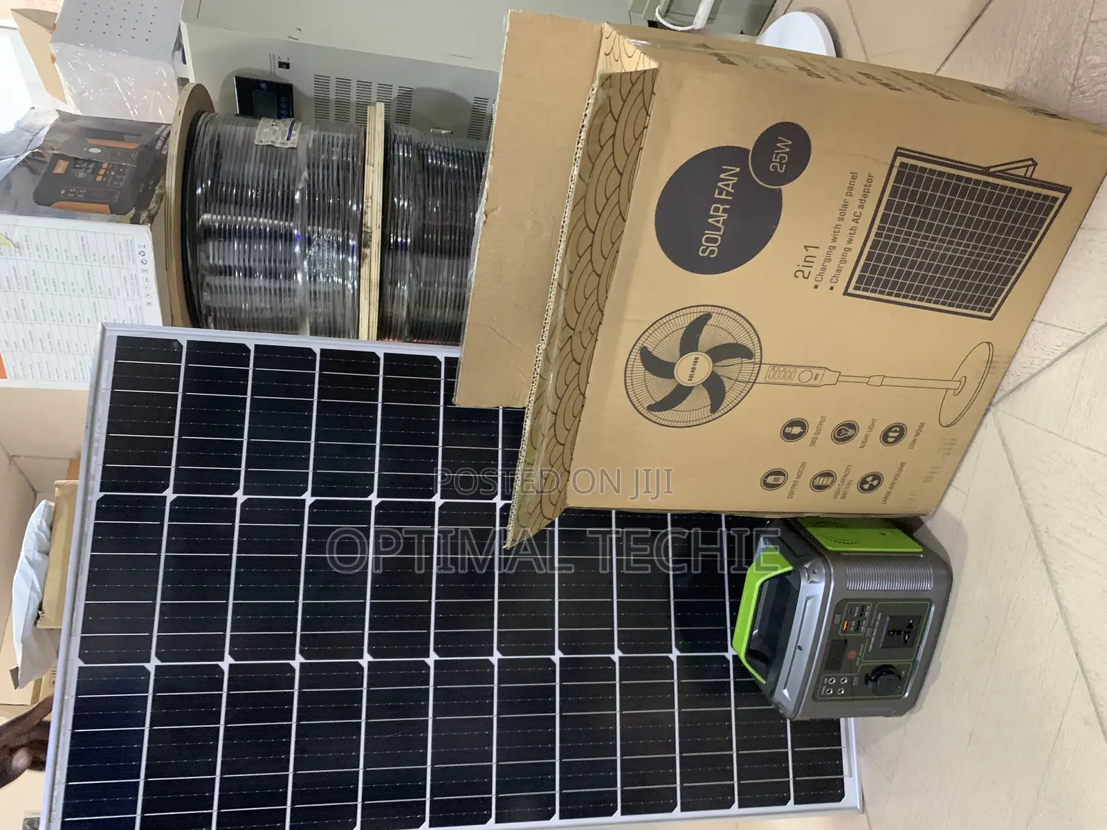 300W Solar Kit + 100W Panel + Solar Fan