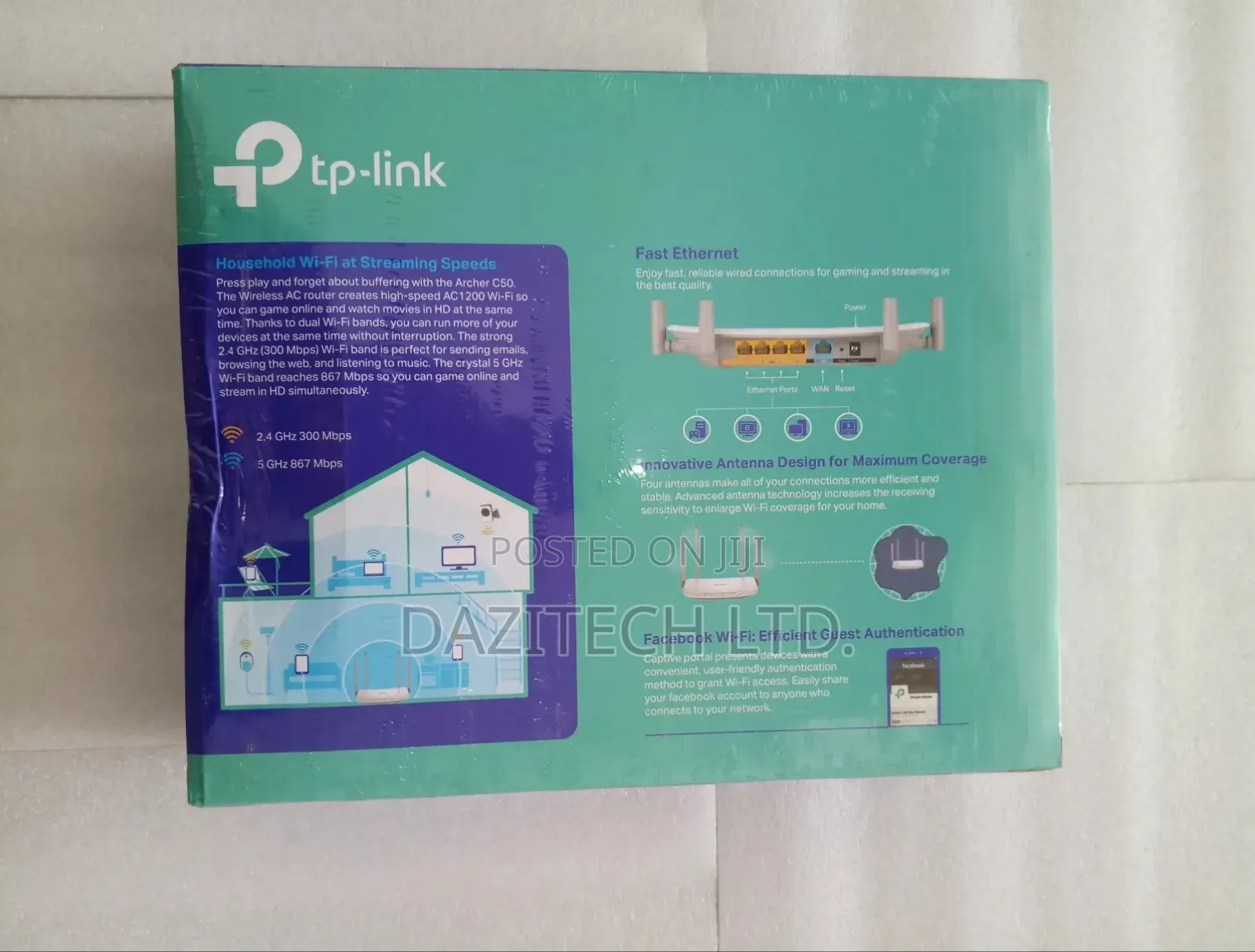 TP Link AC 1200 Wireless Dual Band Router [Archer C50]