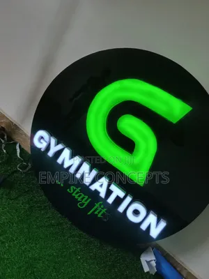 Logo Signage With LED Light