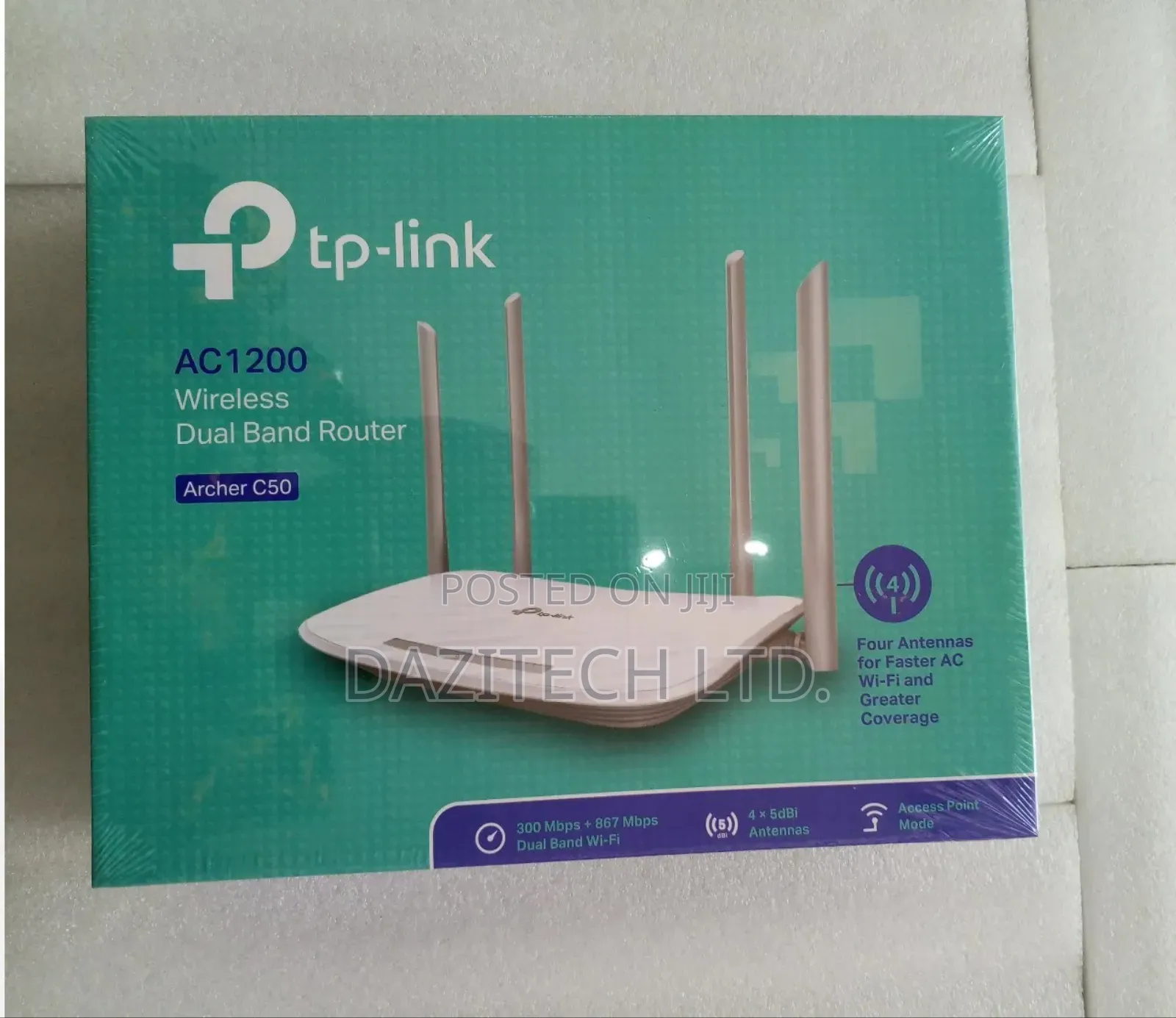 TP Link AC 1200 Wireless Dual Band Router [Archer C50]