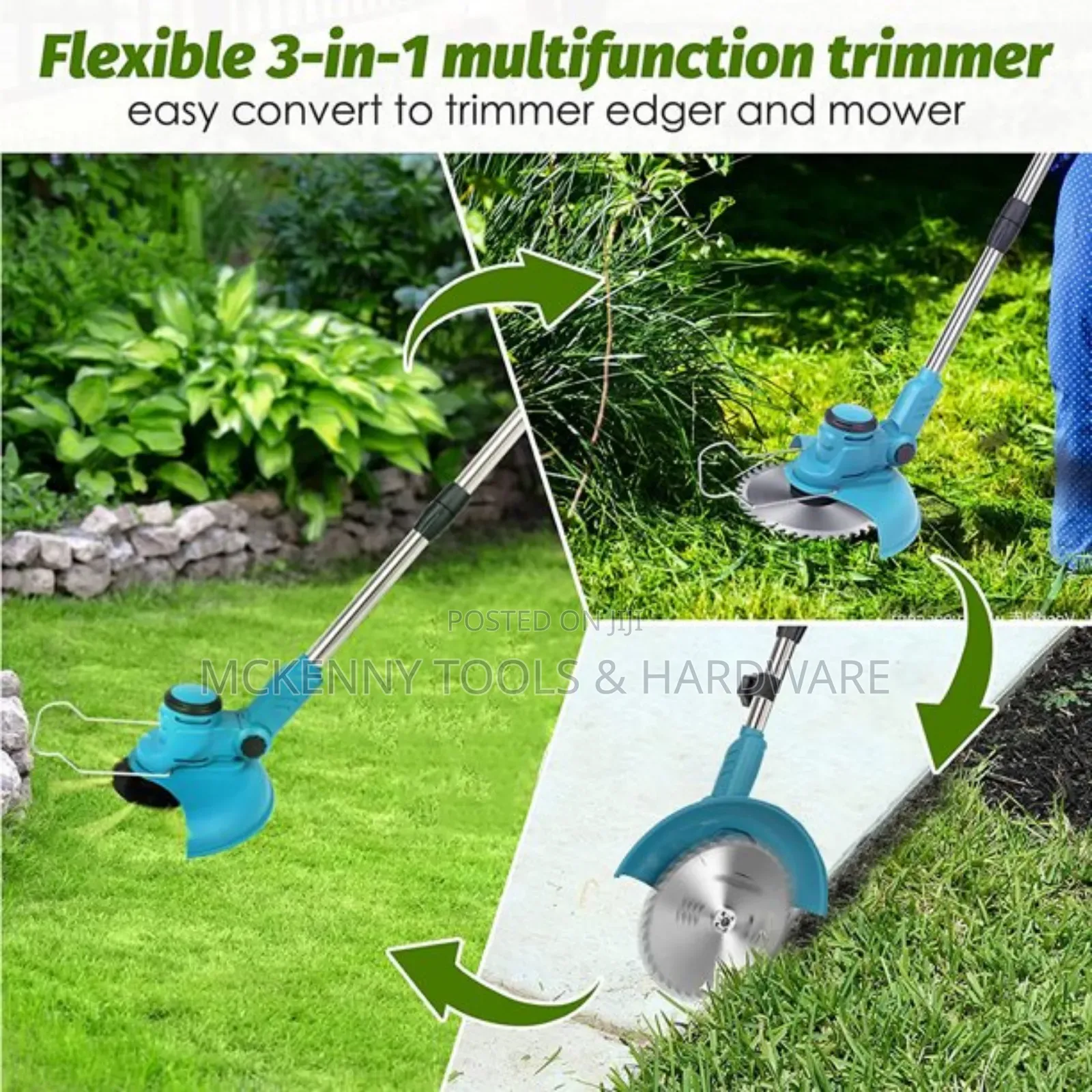 Cordless Weed String Trimmer Electric Grass Trimmer Edger,