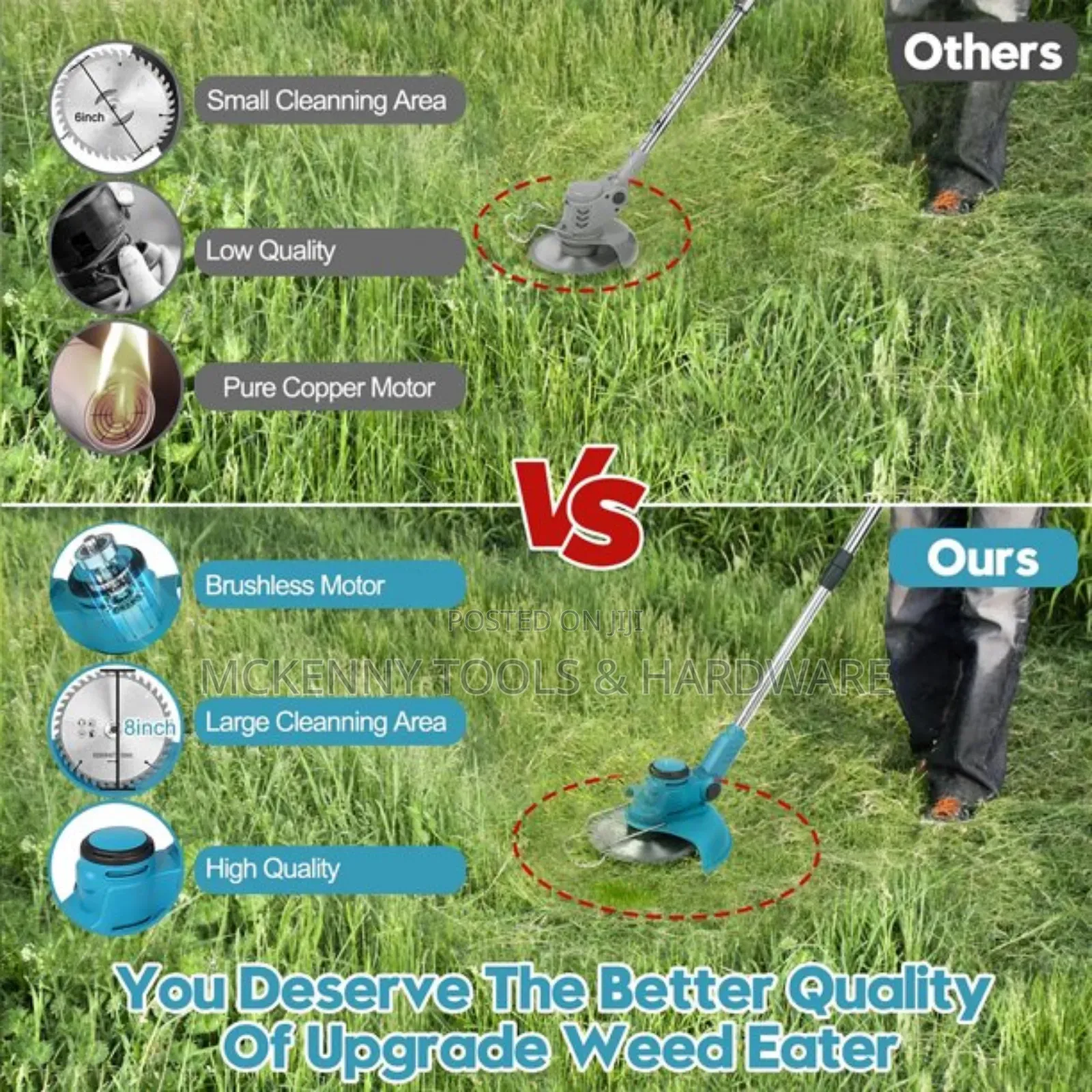 Cordless Weed Wacker String Trimmer Electric Grass Trimmer