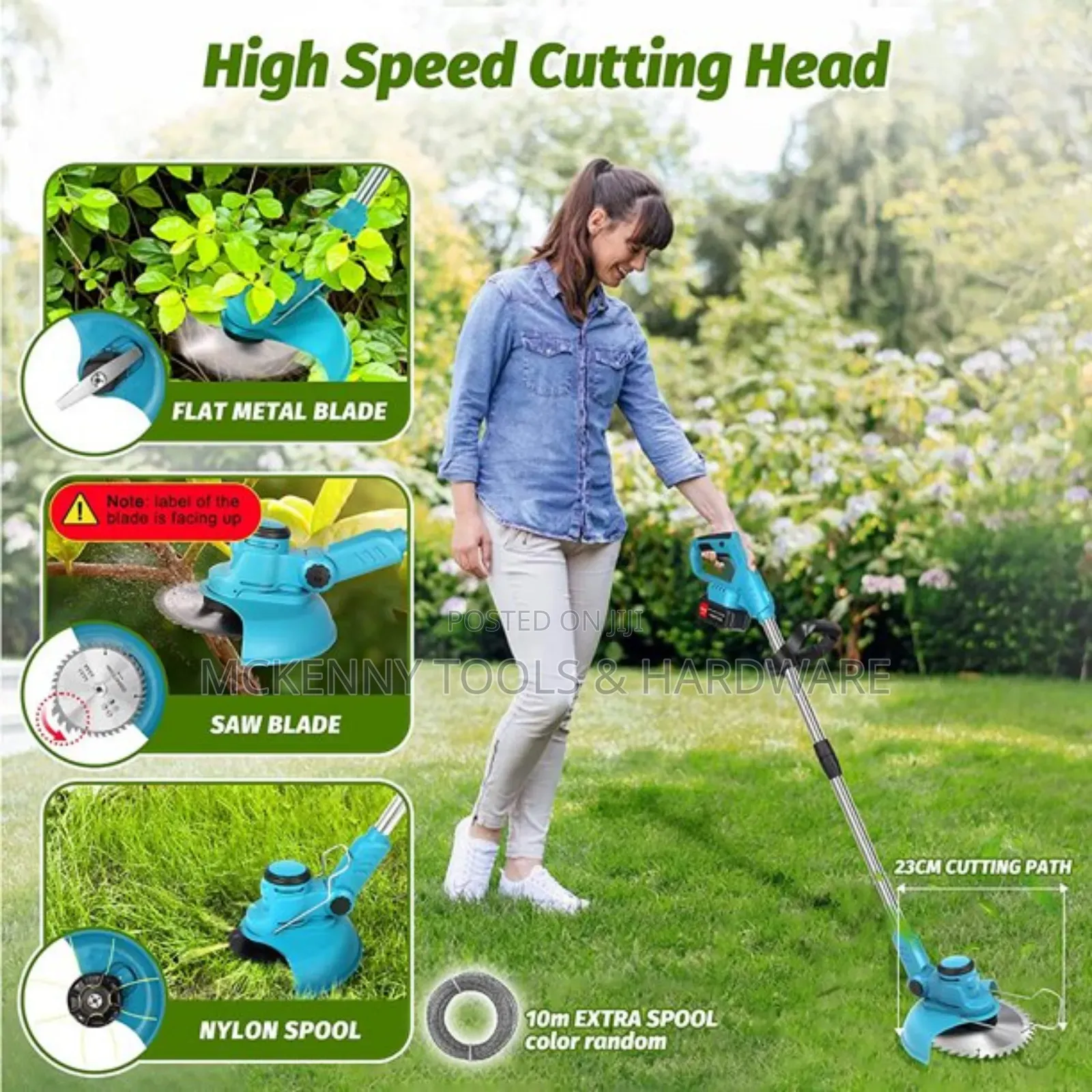 Cordless Weed Wacker String Trimmer Electric Grass Trimmer