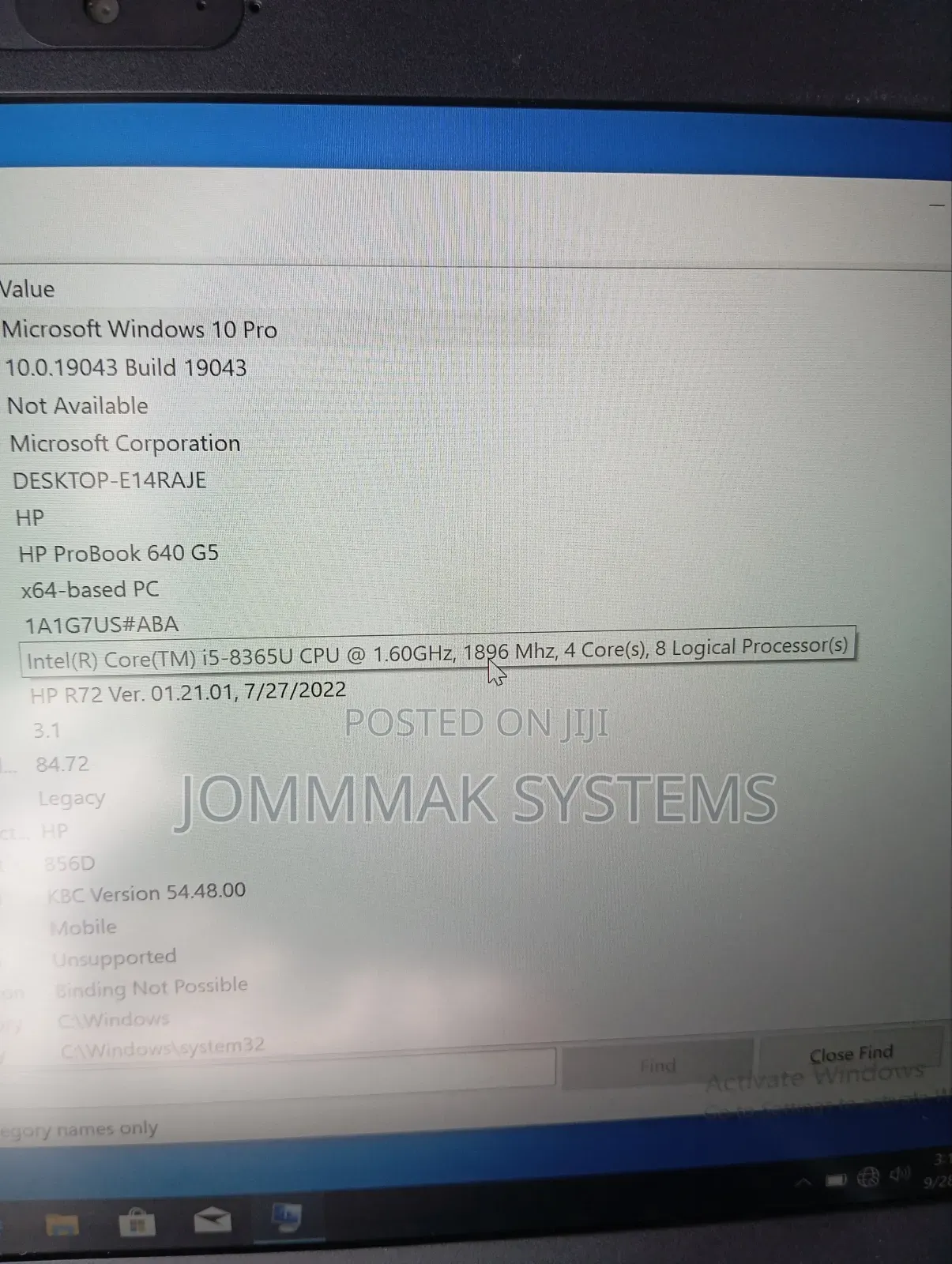 Laptop HP ProBook 640 G5 8GB Intel Core I5 SSD 256GB