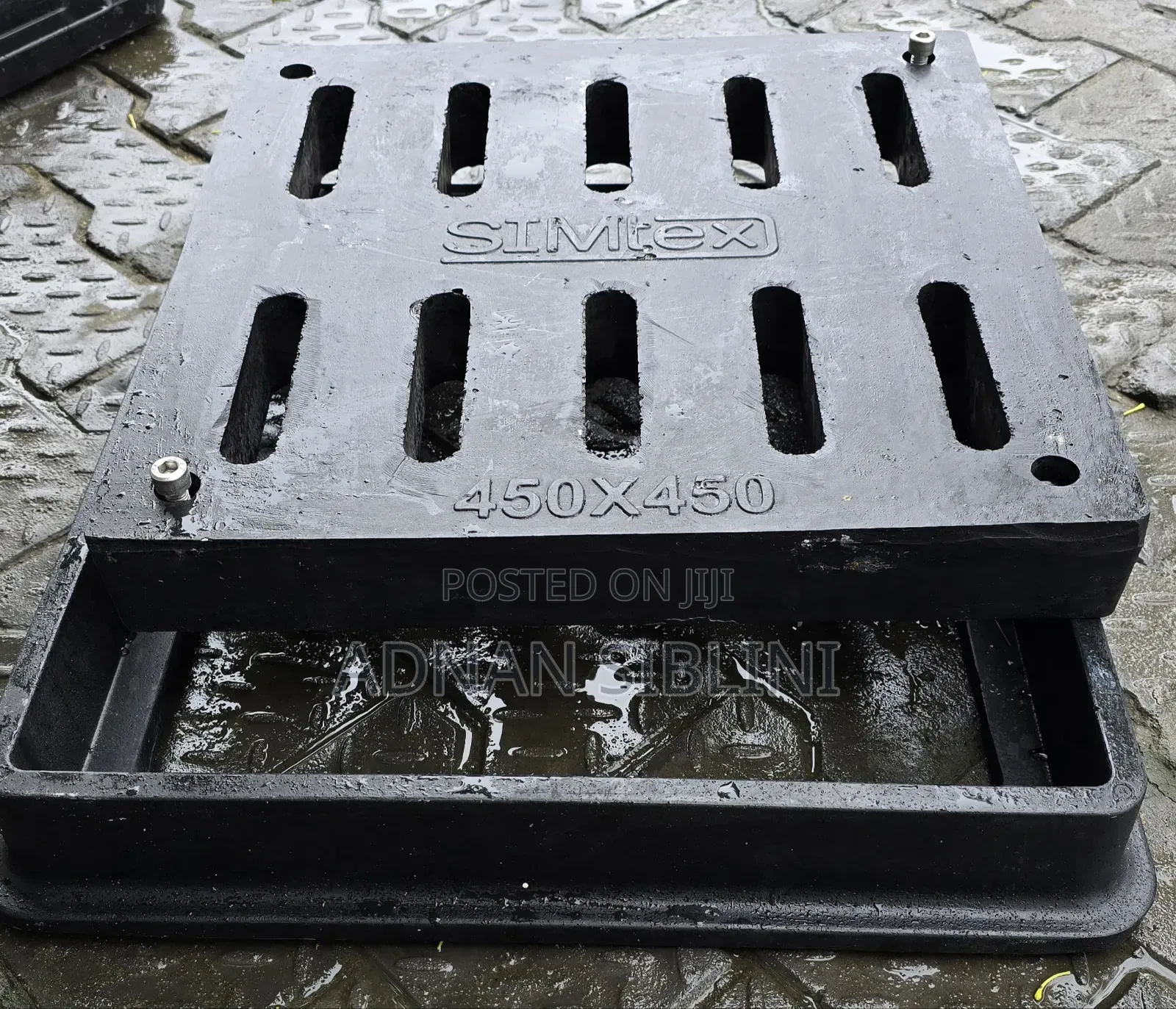 Gully Cover Set 48x48 With Lock Heavy Duty