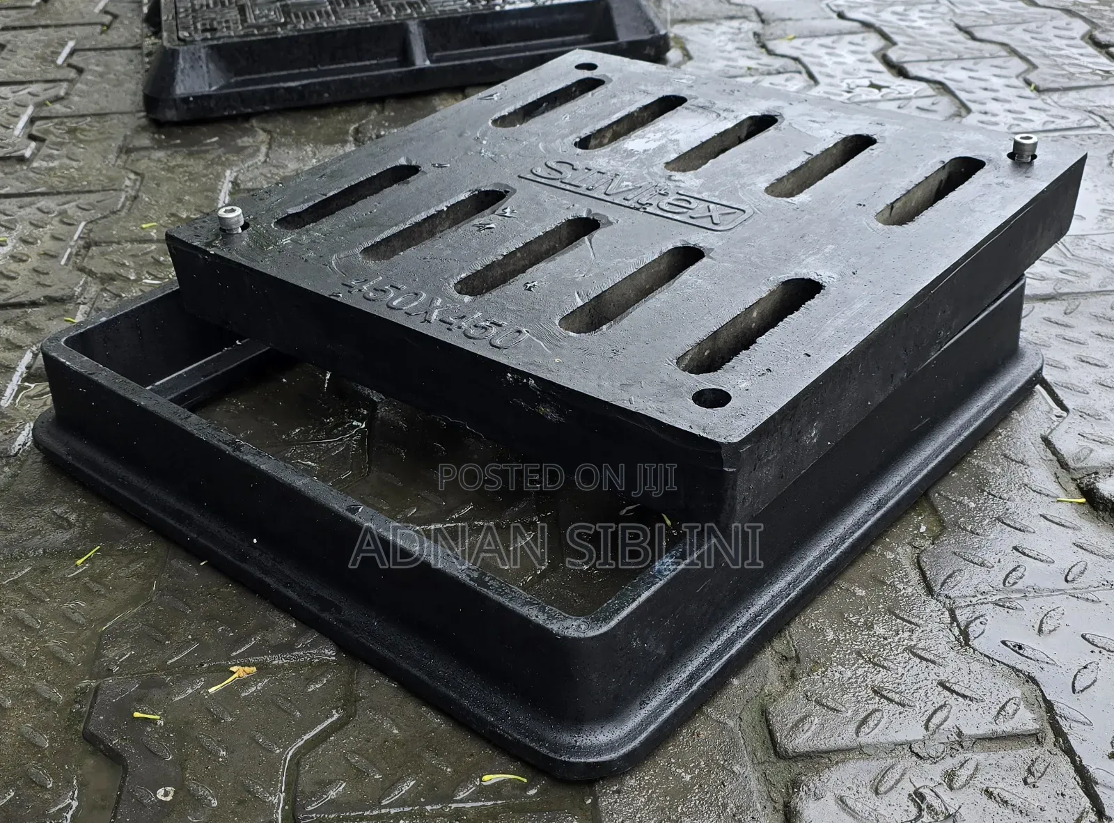 Gully Cover Set 48x48 With Lock Heavy Duty