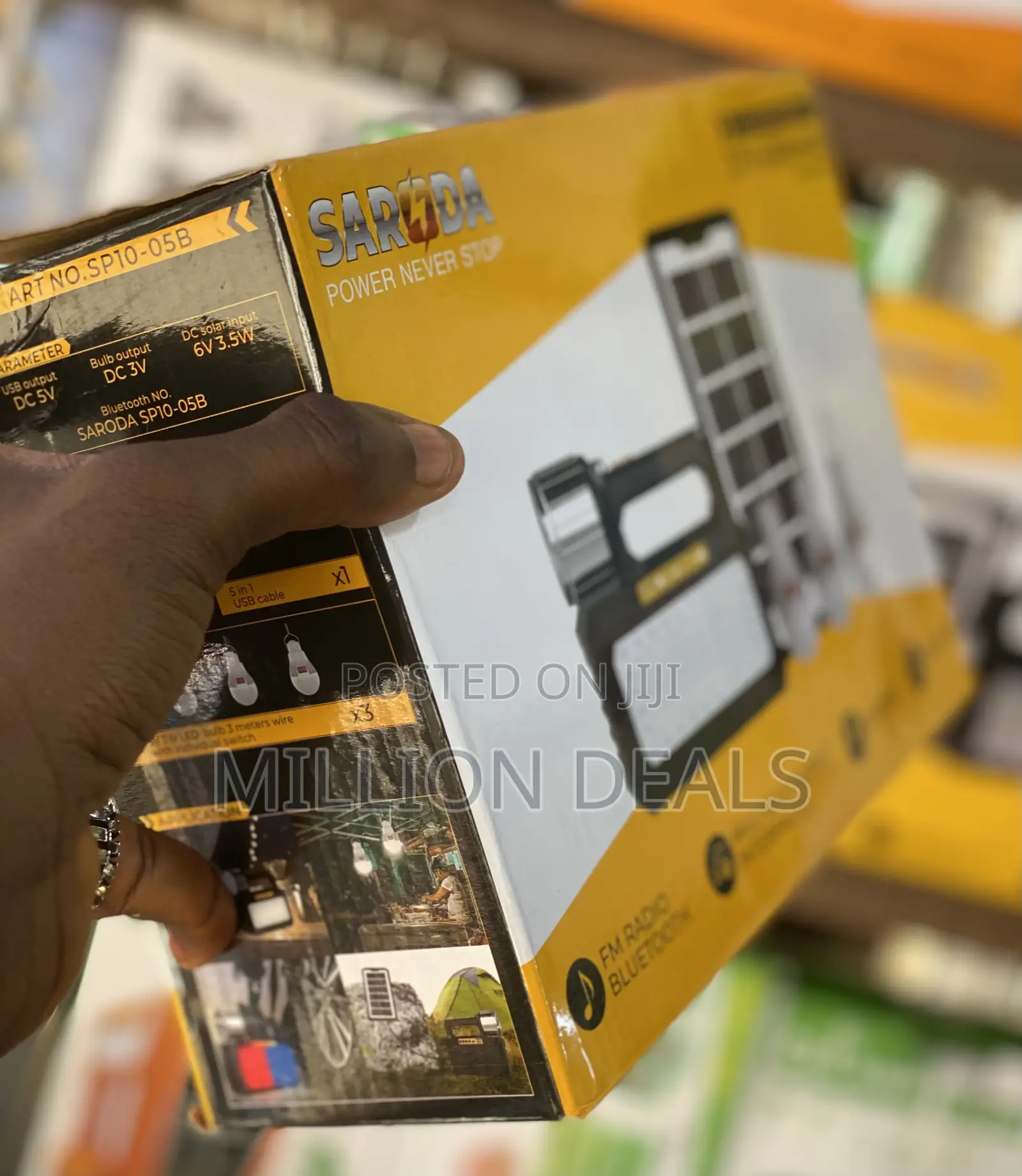 Unique 3 Bulbs Solar Light Power Kits
