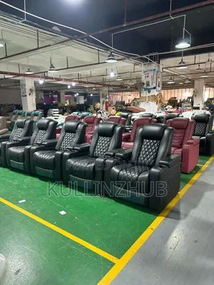 Electric Powered Massage Cinema Sofa With Led Cupholder