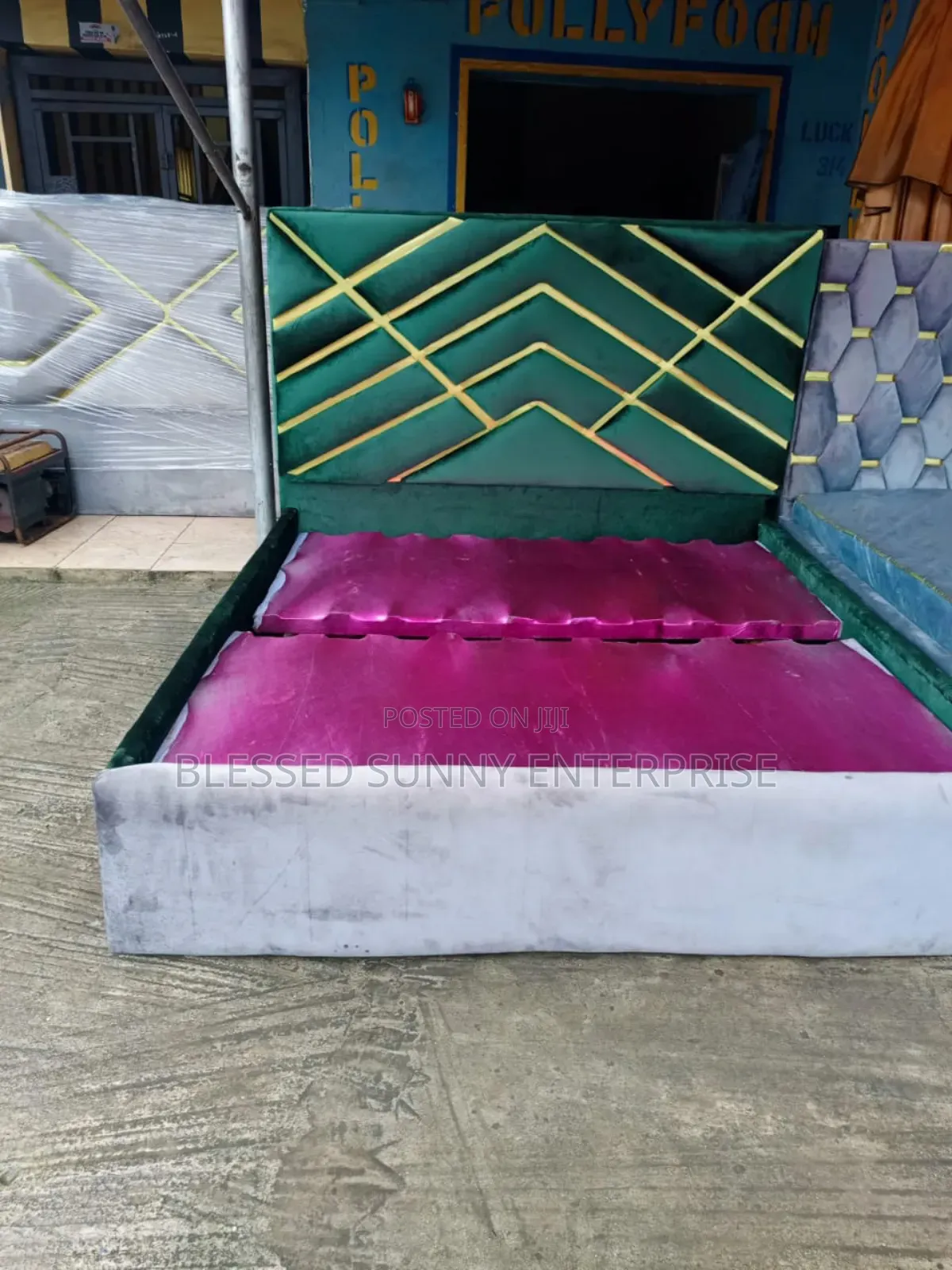 Bed and Bed Frame With