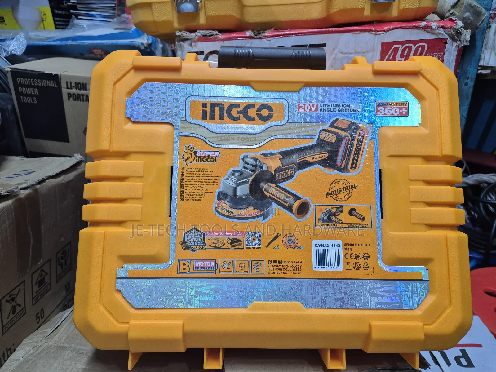 20V Ingco Battery Angle Grinder