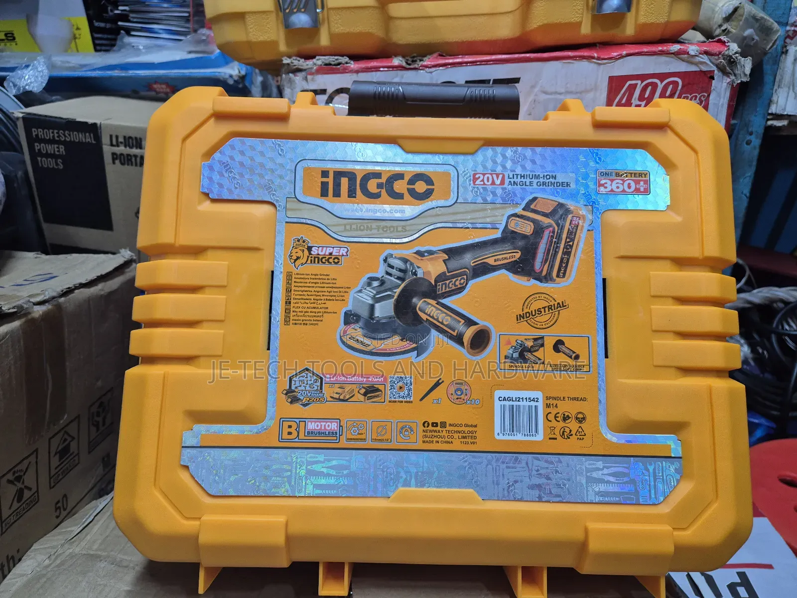 20V Ingco Battery Angle Grinder