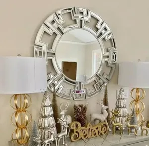 Wall Circle Decorative Mirror Gold,Silver Black Colour 77cm