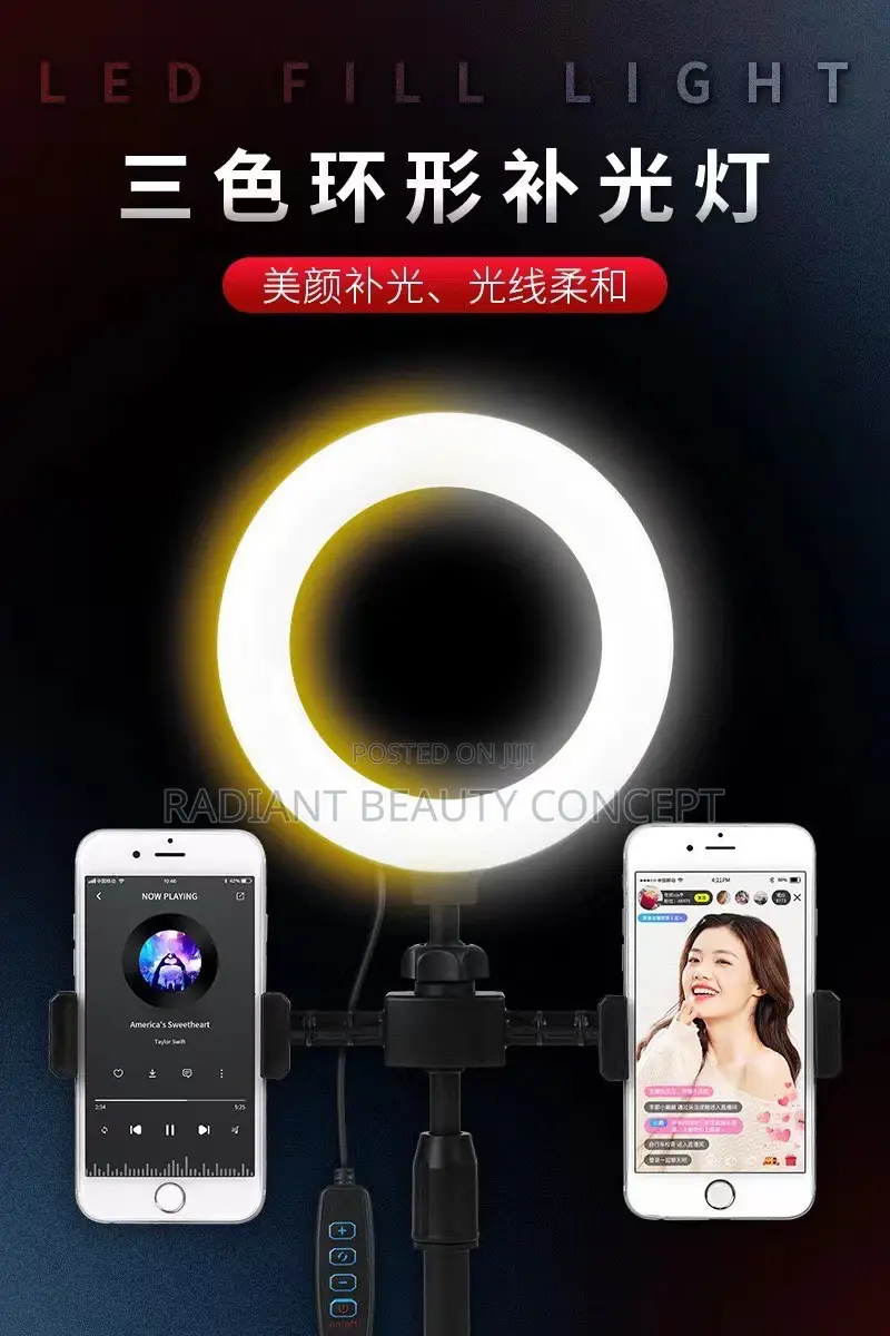 6-Inch Fill Light Table Stand Ringlight