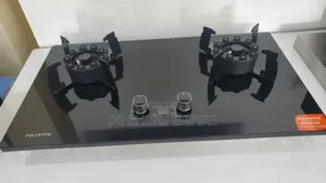 Polystar 90cm 2burner Gas Hob With Auto Ignition-Black Glass