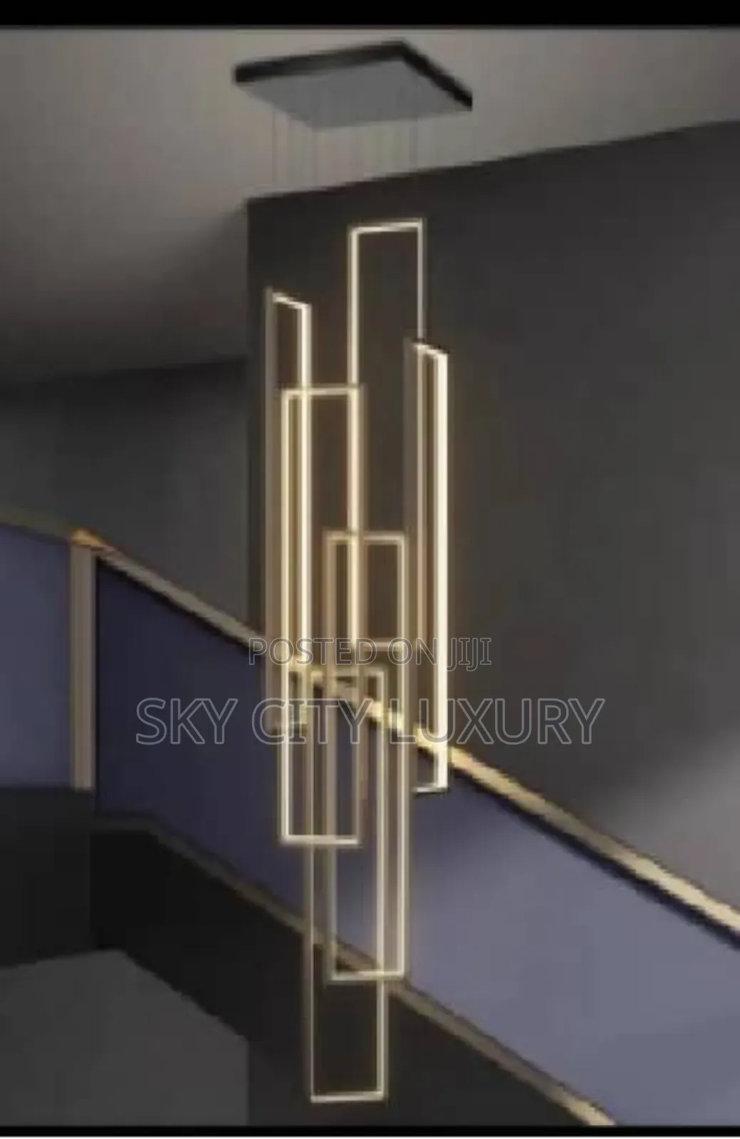 Modern Rectangular Chandelier Light