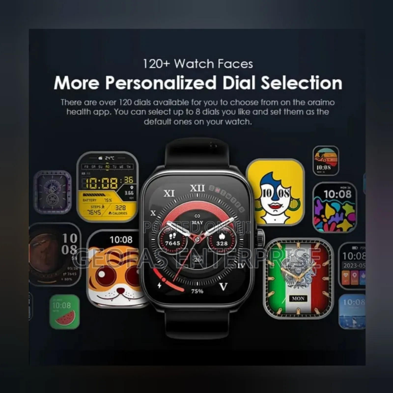 Oraimo Nova AM 2.01" AMOLED Screen Curved Cover Smart Watch