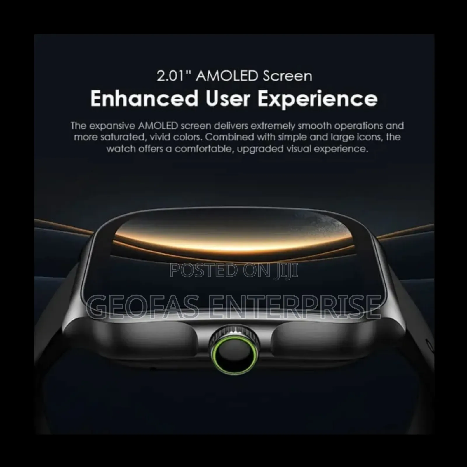 Oraimo Nova AM 2.01" AMOLED Screen Curved Cover Smart Watch