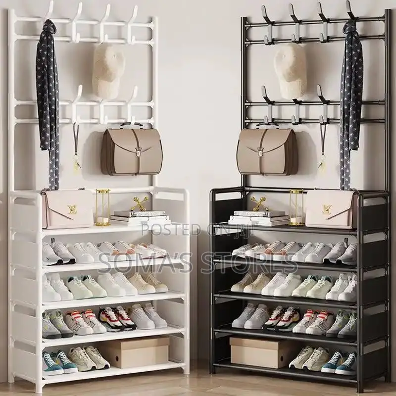 Shoe Rack With Bag Hanger