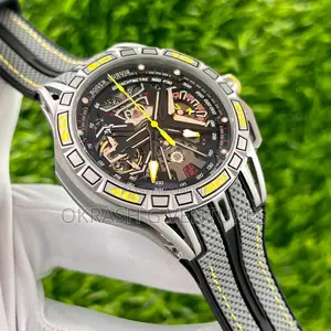 Roger Dubuis Automatic Chronograph Rubber Strap Watch